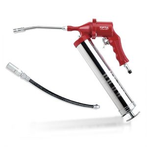 Air Operated Continuous Flow Grease Gun (Pistol Grip Type)-W/ 6" Rigid Tube & 12" Flexible Hose