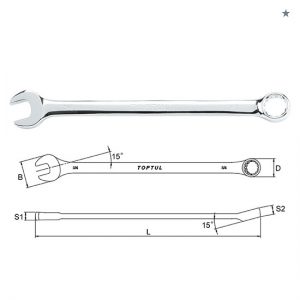 Long Combination Wrench 15° Offset - SAE