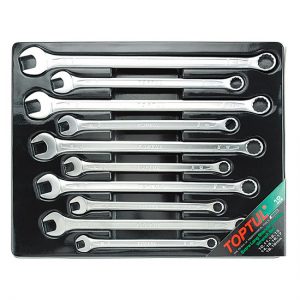 15° Offset Extra Long Combination Wrench Set - TRAY