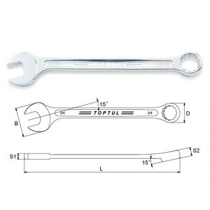 Super-Torque Combination Wrench 15° Offset - SAE