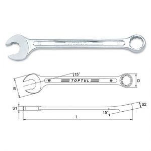 Super-Torque Dynamic Combination Wrench 15° Offset - METRIC