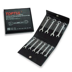 10PCS Miniature Combination Wrench Set - SAE (Mirror Polished)