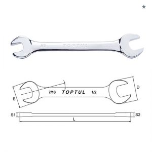 Double Open End Wrench - SAE (Mirror Polished)