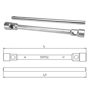 Double-End Truck Wrench W/Bar (6PTx6PT)