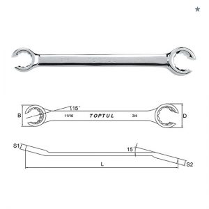 AFAA 12PT - Flare Nut Wrench - SAE (Mirror Polished)