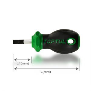 Pro-Plus Series Stubby Slotted Anti-Slip Screwdrivers