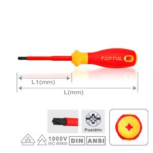 VDE Insulated Pro-Plus Series Combi-Tip Pozidriv & Slotted Screwdrivers