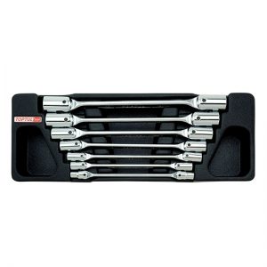 7PCS - Double End Swivel-Socket Wrench Set