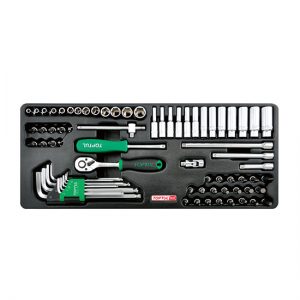 72PCS - 1/4" DR. Socket & Ball Point Hex Key Wrench Set