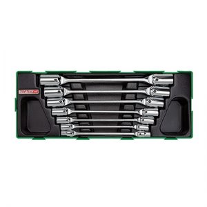 7PCS - Double End Swivel-Socket Wrench Set