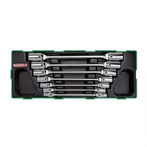 7PCS - Double End Swivel-Socket Wrench Set