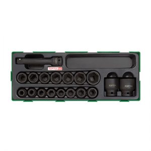 18PCS - 1/2" DR. Flank Impact Socket Set